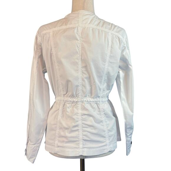Marrakech Anthropologie Lightweight Cotton Blend Button Front Jacket White Small - Picture 5 of 8